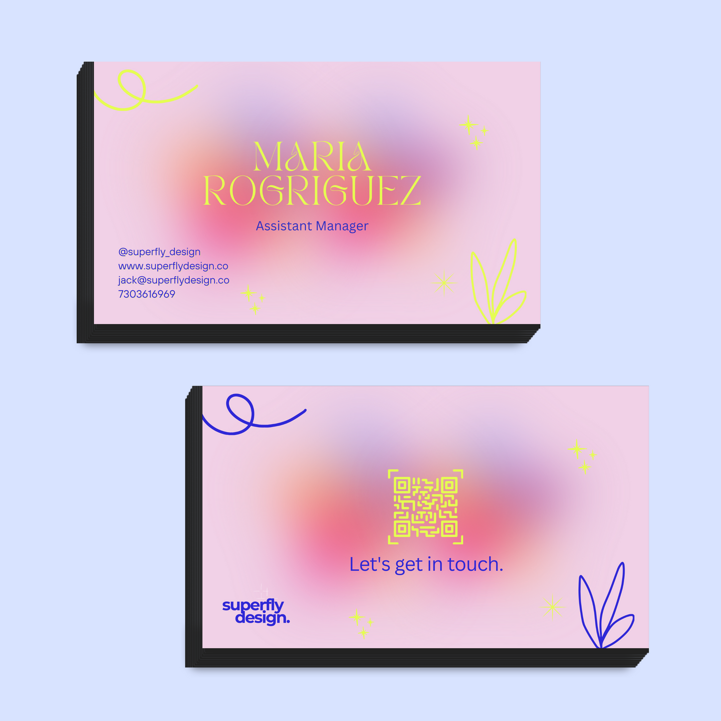 Pink Haze Card Template